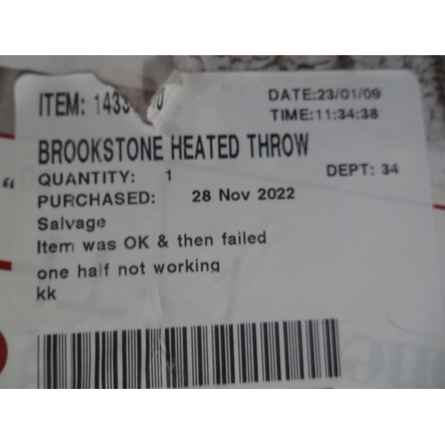 3181 - Brookstone Heated Throw (50cm x 60cm) (286-25) * This lot is subject to VAT