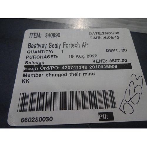 3189 - Sealy Fortech Airbed With Built-In Pump  (286-6) * This lot is subject to VAT