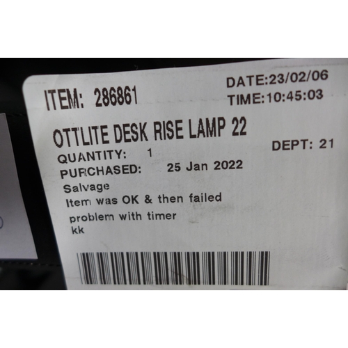 3202 - Two Ottlite Black LED Desk Lamps (286-161,162) * This lot is subject to VAT