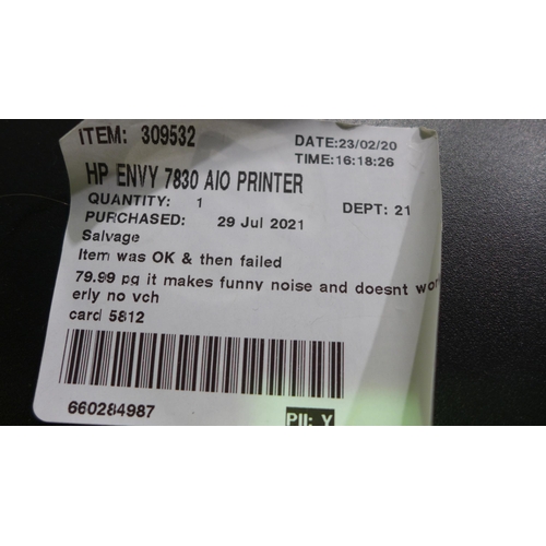 3242 - HP Envy Photo Printer (model:- 7830) (286-16) * This lot is subject to VAT