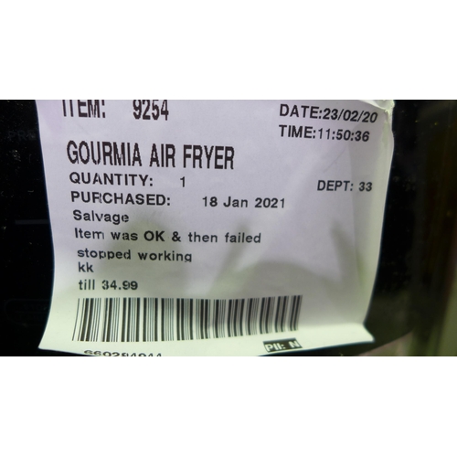 3247 - Gourmia Air Fryer (286-12) * This lot is subject to VAT