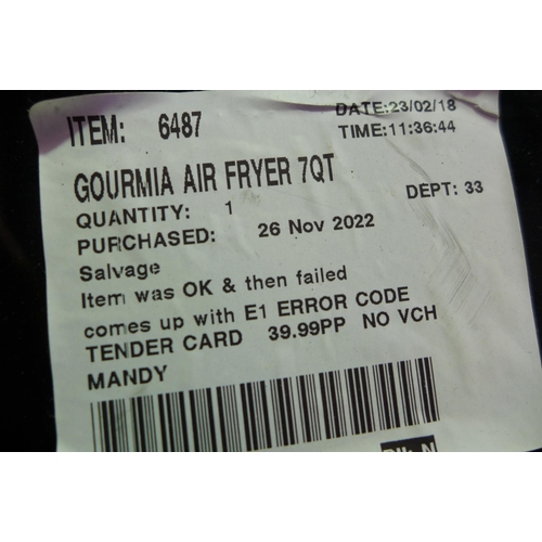 3251 - Gourmia Air Fryer (7QT) (286-3) * This lot is subject to VAT