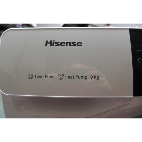 3287 - Hisense White 9kg Pump Dryer  original RRP £458.33 + VAT (286-64) * This lot is subject to VAT