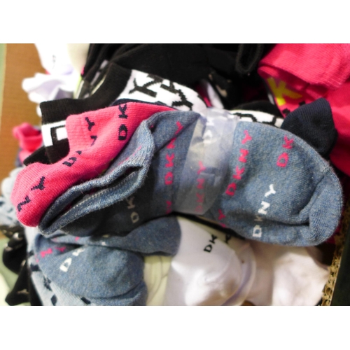 3310 - Quantity of women's DKNY trainer socks - various colours and patterns UK Size 4-7 * this lot is subj... 