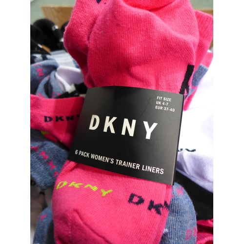 3310 - Quantity of women's DKNY trainer socks - various colours and patterns UK Size 4-7 * this lot is subj... 