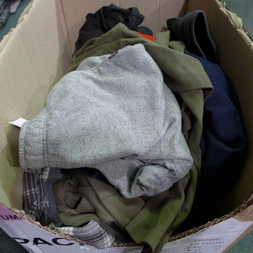 3334 - Large assortment of men's casual clothing - mixed sizes, styles, etc. * this lot is subject to VAT