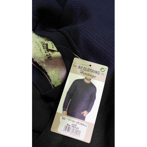 3335 - Quantity of men's jumpers and zip-up fleecy tops - various sizes, styles, etc. * this lot is subject... 