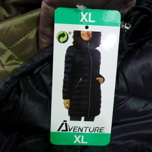 3336 - Quantity of women's coats, jackets and body warmers, assortment of sizes, styles, etc. * this lot is... 