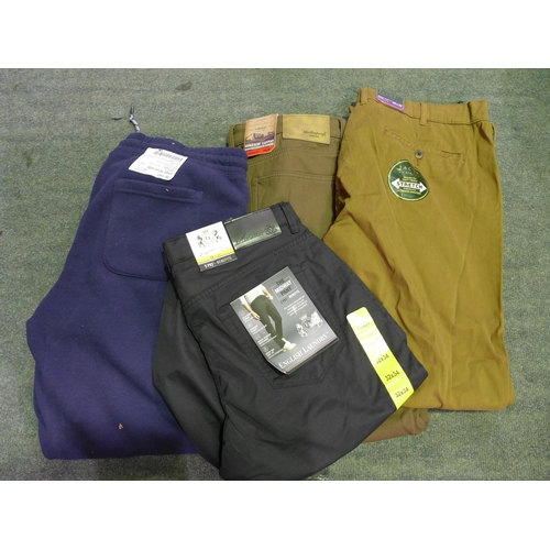 3338 - An assortment of men's trousers - mixed size, styles, colours * this lot is subject to VAT