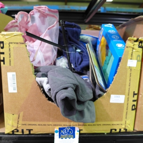 3343 - Mixed box of children's clothing - assorted sizes, styles, etc. * this lot is subject to VAT