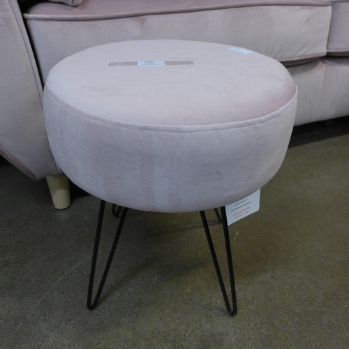 1331 - A pine upholstered footstool