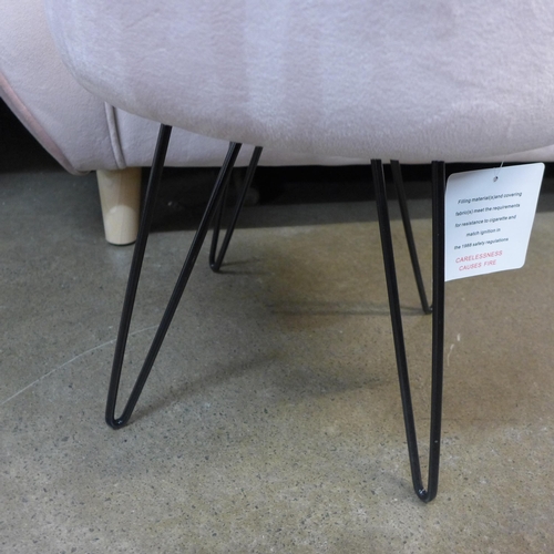 1331 - A pine upholstered footstool