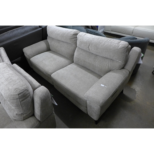 1488 - Grace Mink Fabric Large 2 Seater Recliner, original RRP £874.99 + VAT (4164-197377) * This lot is su... 