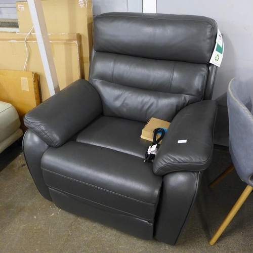 1490 - Fletcher Leather Power Recliner, original RRP £608.33 + VAT (4162-9) * This lot is subject to VAT