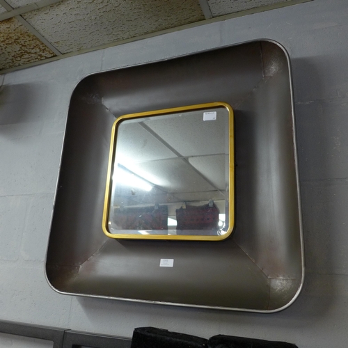 1535 - A square industrial style mirror