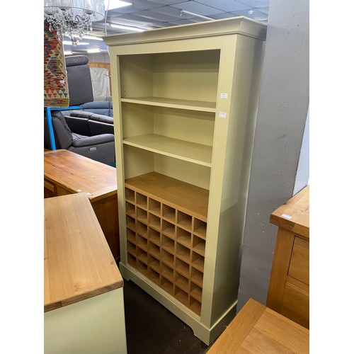 1452 - A cream painted and oak drinks cabinet