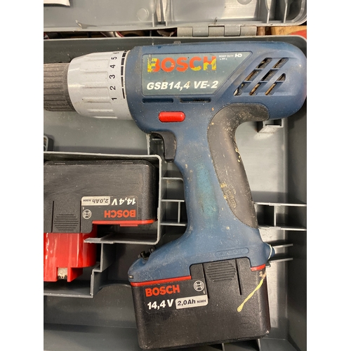 2030A - Bosch 14.4V cordless drill in case - W