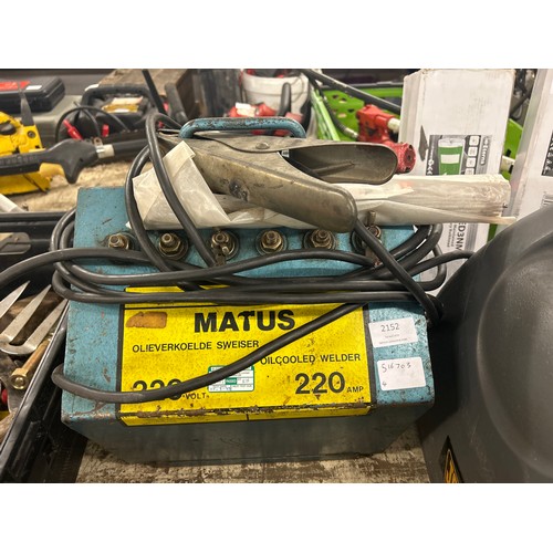 2134 - Matus 220 amp oil-cooled welder - W