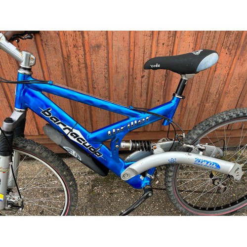 2162 - Barracuda thriller full suspension disk break, mountain bike. Police Reprosession