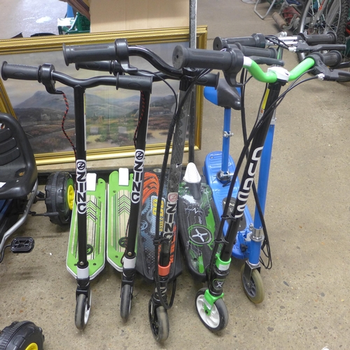 2192 - Five electric scooters including Wired, Zinc and E-Skoot - Police repossession