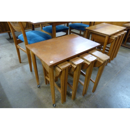 65 - A Poul Hundevad teak nest of tables