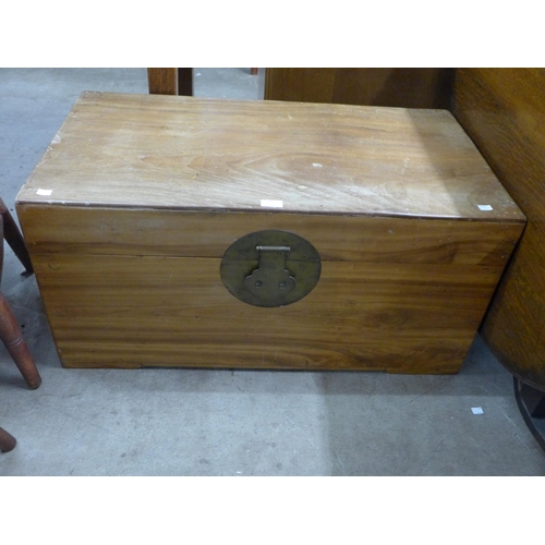 175 - A Chinese camphorwood blanket box