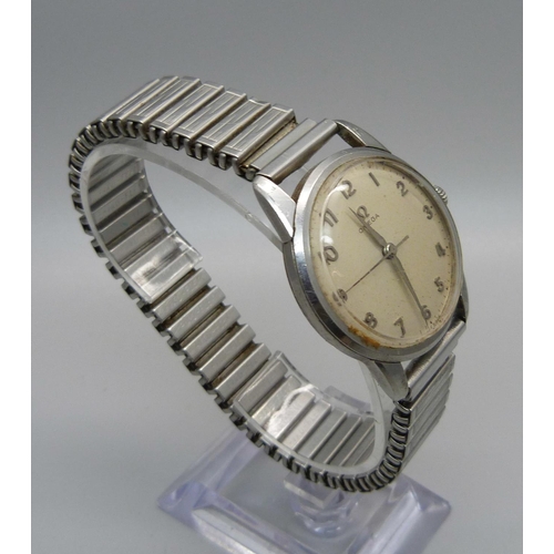 1021 - A 1960's gentleman's Omega wristwatch, the case back bears inscription dated 1961, with other Omega ... 