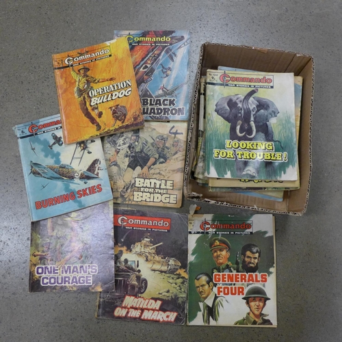 1104 - A collection of early 1970's Commando magazines