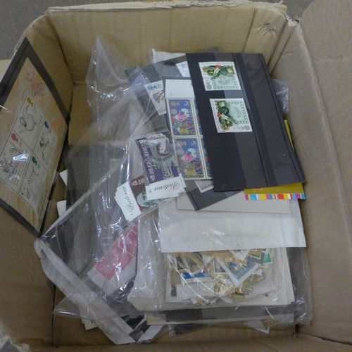 1110 - A collection of British and foreign stamps, some loose and in albums, and a Haddon Hall album