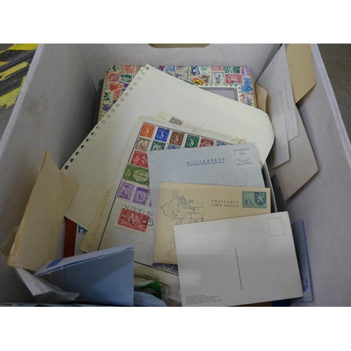 1115 - Stamps:- box of stamps, covers, etc. - loose and in albums **PLEASE NOTE THIS LOT IS NOT ELIGIBLE FO... 