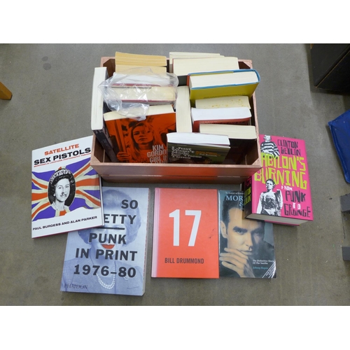 1133 - Music books including punk **PLEASE NOTE THIS LOT IS NOT ELIGIBLE FOR POSTING AND PACKING**