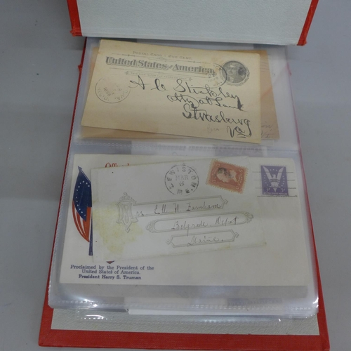 636 - An album of American postal history, 19th Century to 1980's