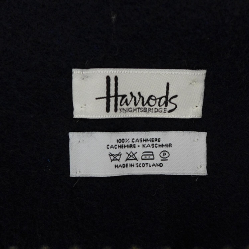 638 - A Harrods muffler cashmere scarf