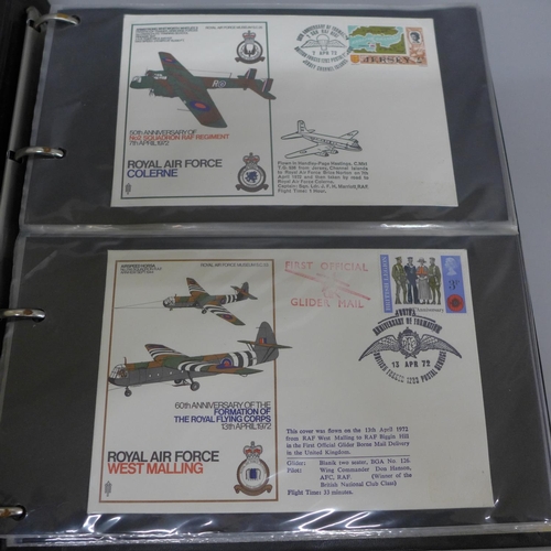 651 - Stamps:- an album of RAF covers (46)