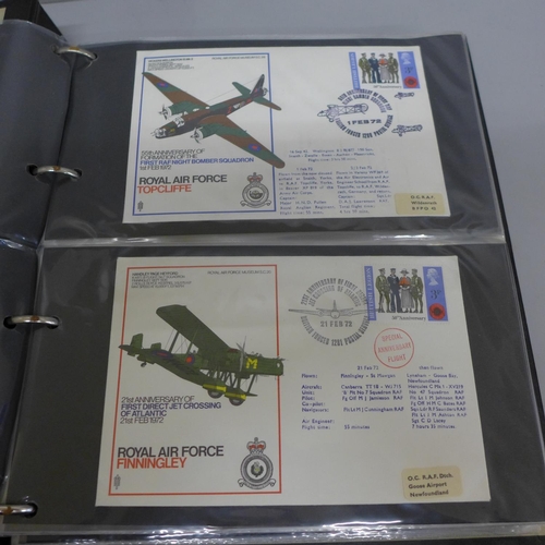 651 - Stamps:- an album of RAF covers (46)