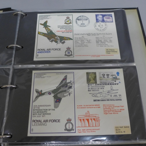 651 - Stamps:- an album of RAF covers (46)