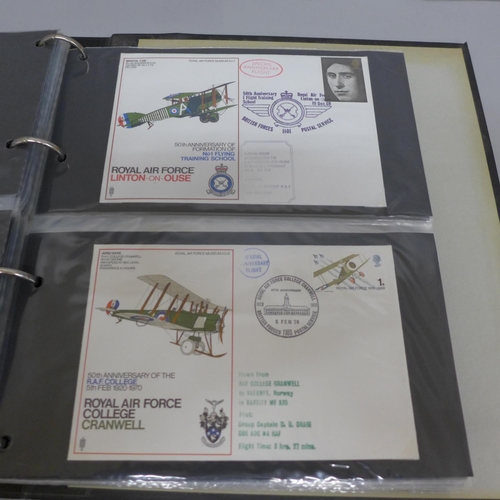 651 - Stamps:- an album of RAF covers (46)