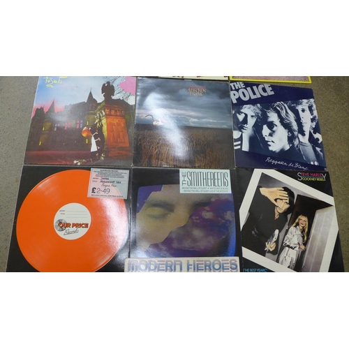 659 - A collection of ten LP records including The Cure, Depeche Mode, The Stranglers, Japan, Police, etc.