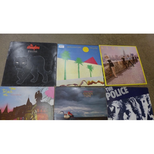 659 - A collection of ten LP records including The Cure, Depeche Mode, The Stranglers, Japan, Police, etc.