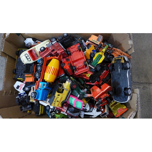 719 - Two boxes of model vehicles including Corgi and Matchbox  **PLEASE NOTE THIS LOT IS NOT ELIGIBLE FOR... 