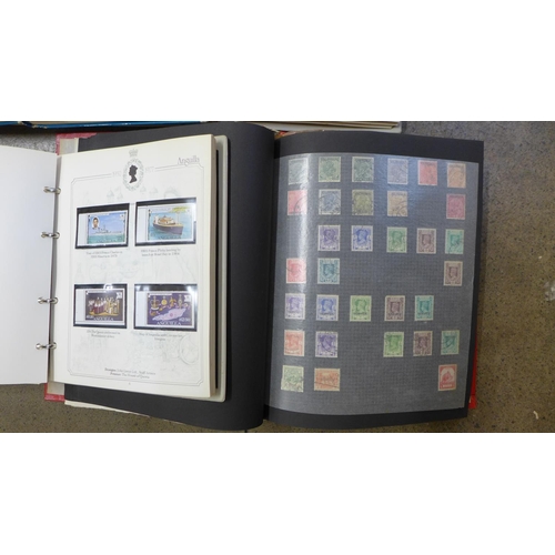 728 - Four albums of Commonwealth and foreign stamps