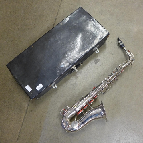 778 - A chrome alto saxophone