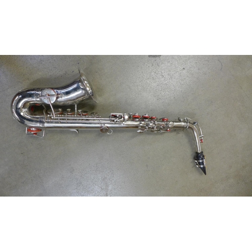 778 - A chrome alto saxophone