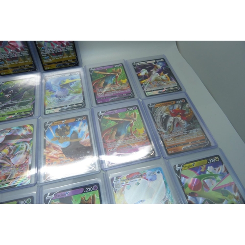 789 - Twenty Pokemon V, V Max and V Star cards, in protective sleeves