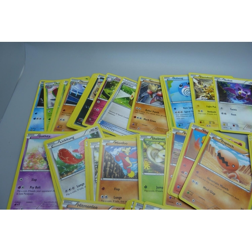 791 - 100 Pokemon cards from Furious Fish set, 2014