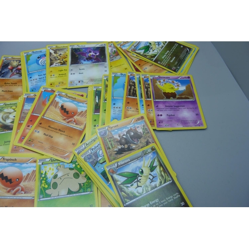 791 - 100 Pokemon cards from Furious Fish set, 2014