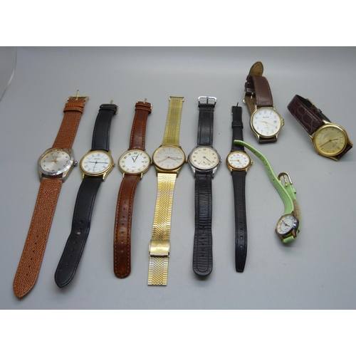 888 - A collection of wristwatches