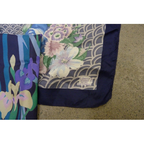 894 - Three Liberty silk scarves