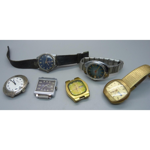 902 - Six wristwatches