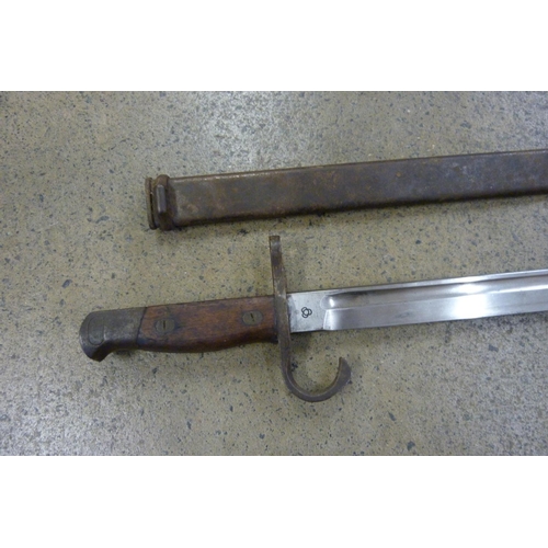 917 - A Japanese Arisika WWII bayonet, Tokyo Arsenal Foundry mark